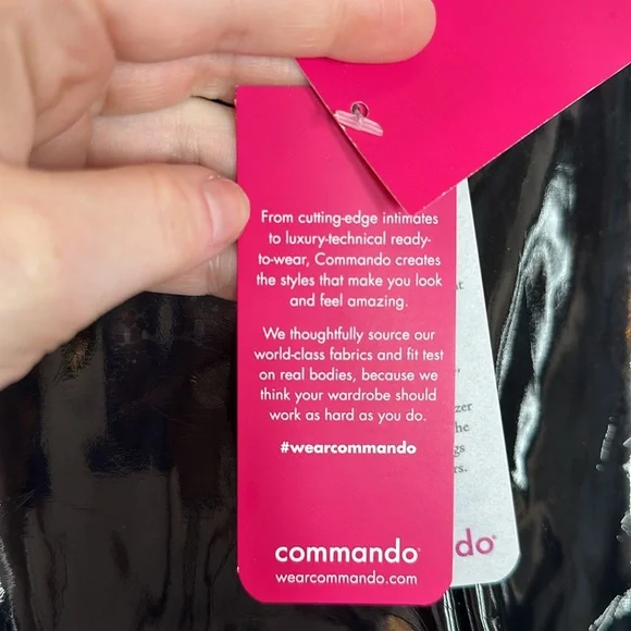 Commando | NWT Women’s M Medium Faux Patent Leather Leggings Pants SLG25 - Picture 6 of 8